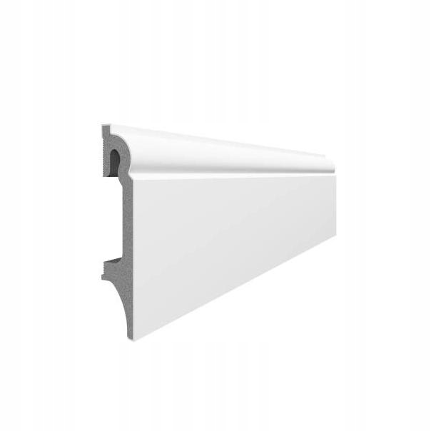 Listwy Przypodłogowe Espumo 301 Vox ESP301 Biała 8cm Zestaw 10 SZT.24 Metry