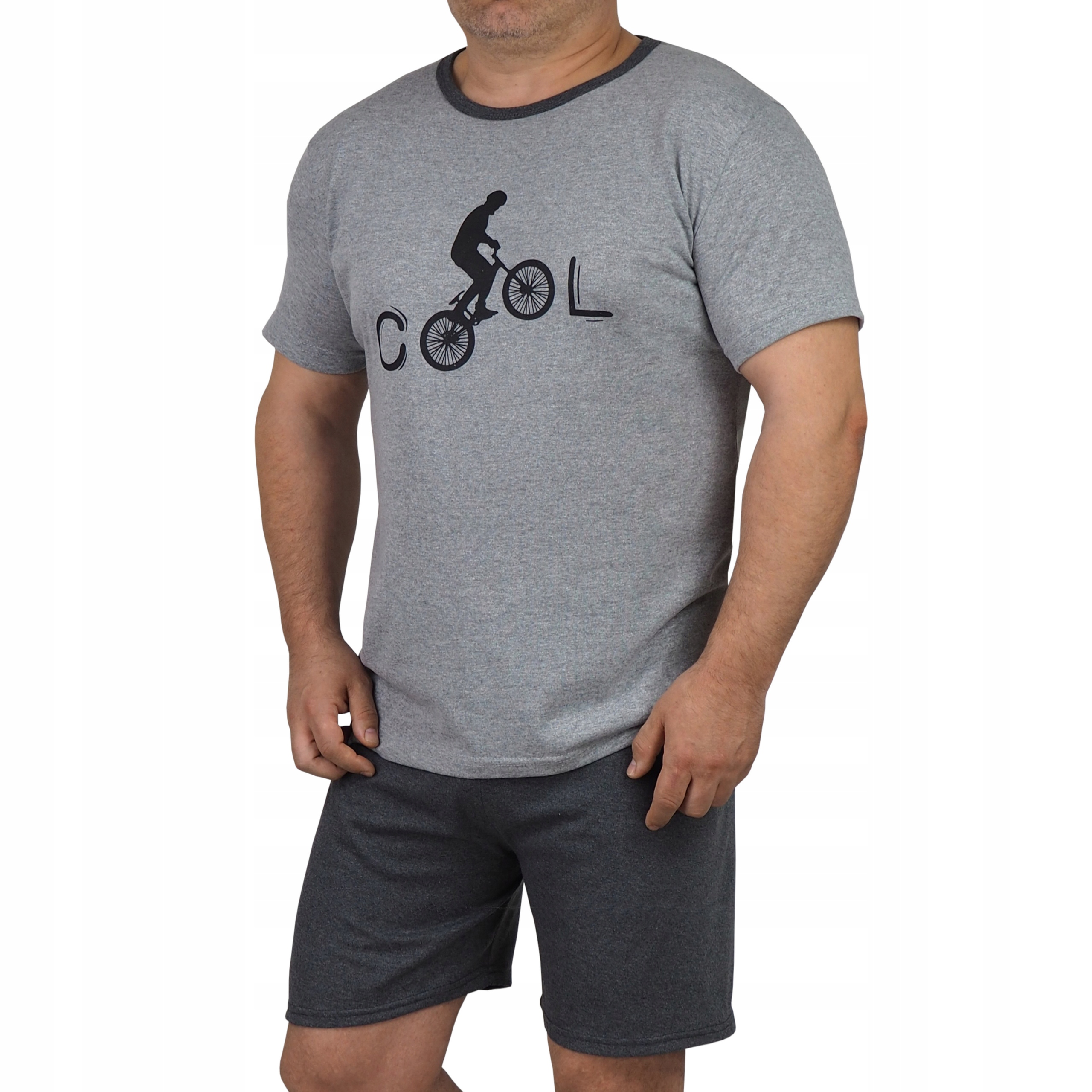 

Piżama Męska T-shirt + krótkie spodenki szorty L