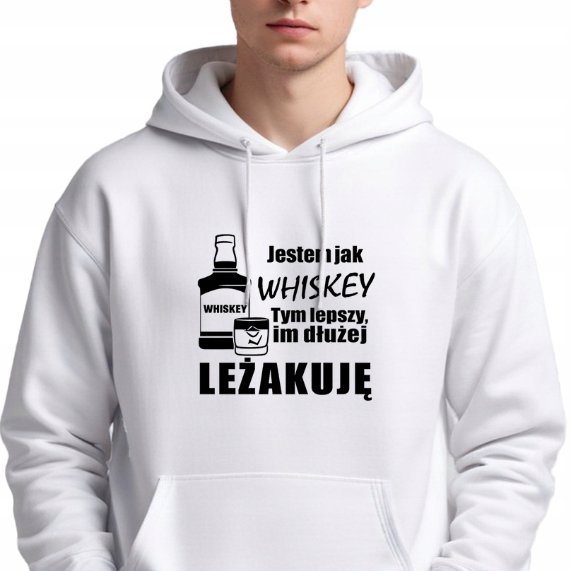 Mikina S Kapucí Pánská Bílá Pro Chlapce Manžela Lepší Čím Déle Leží S