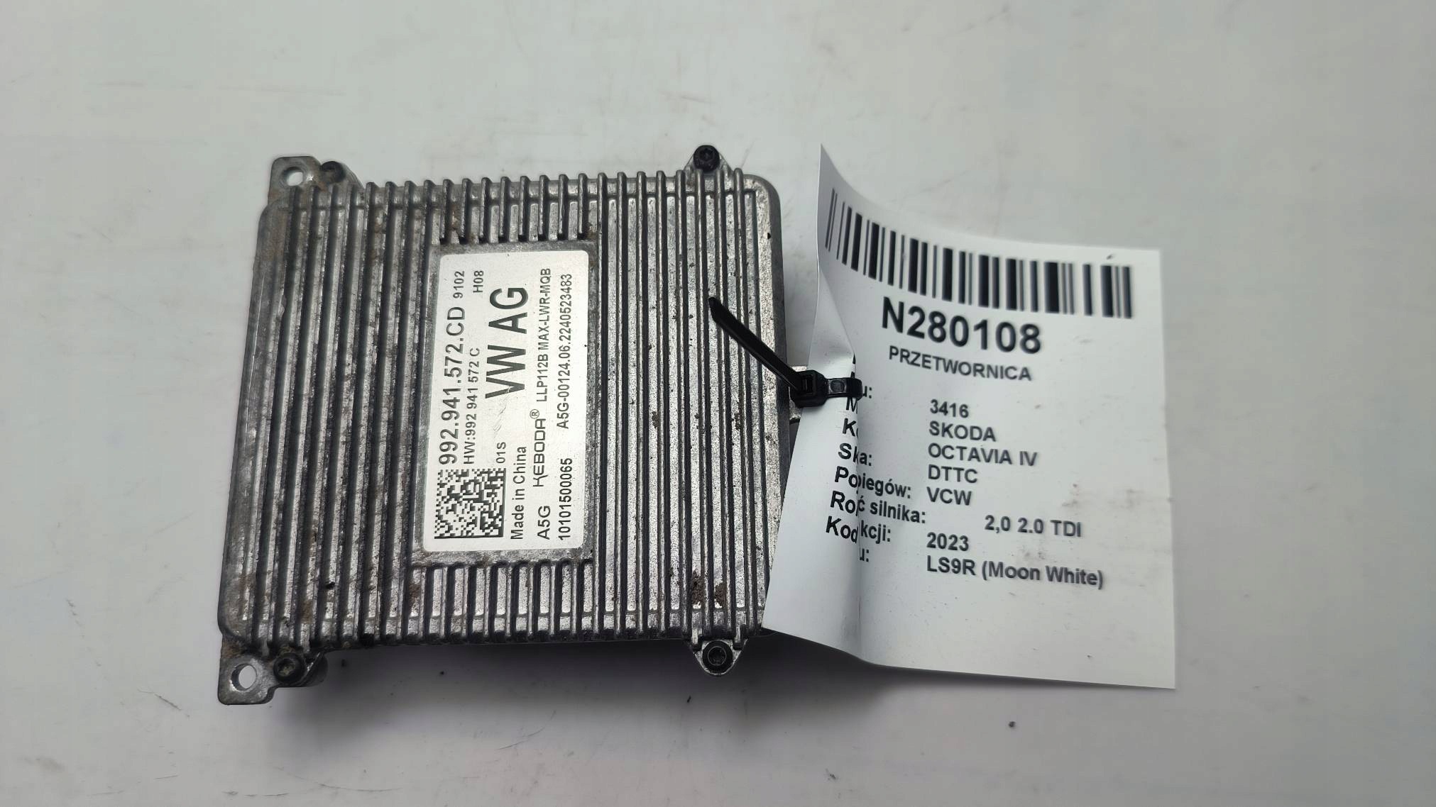 control unit module LED 992941572CD SKODA OCTAVIA IV