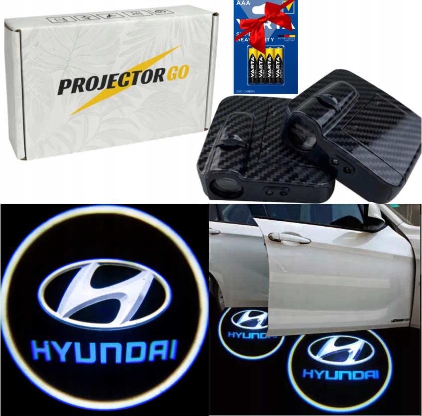 Projektor LED ProjectorGo LOGO HYUNDAI czarny