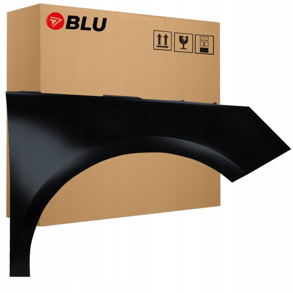 Blu Blatník Audi A1 8X LY9T pravý černý 10-18 přední