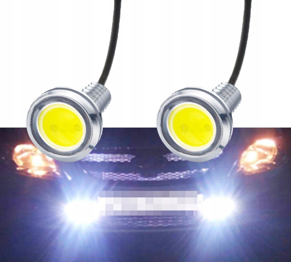 DRL LED WODOODPORNY 18 mm SLIVER SHELL 12V ORANGE Numer katalogowy części LED2 SHELL ORANGE