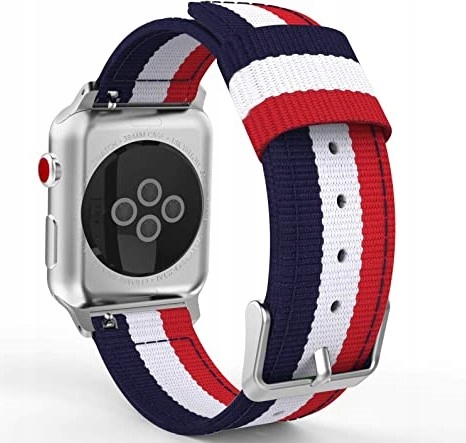 

Apple Pasek iWatch Nylon blue/red/white 42