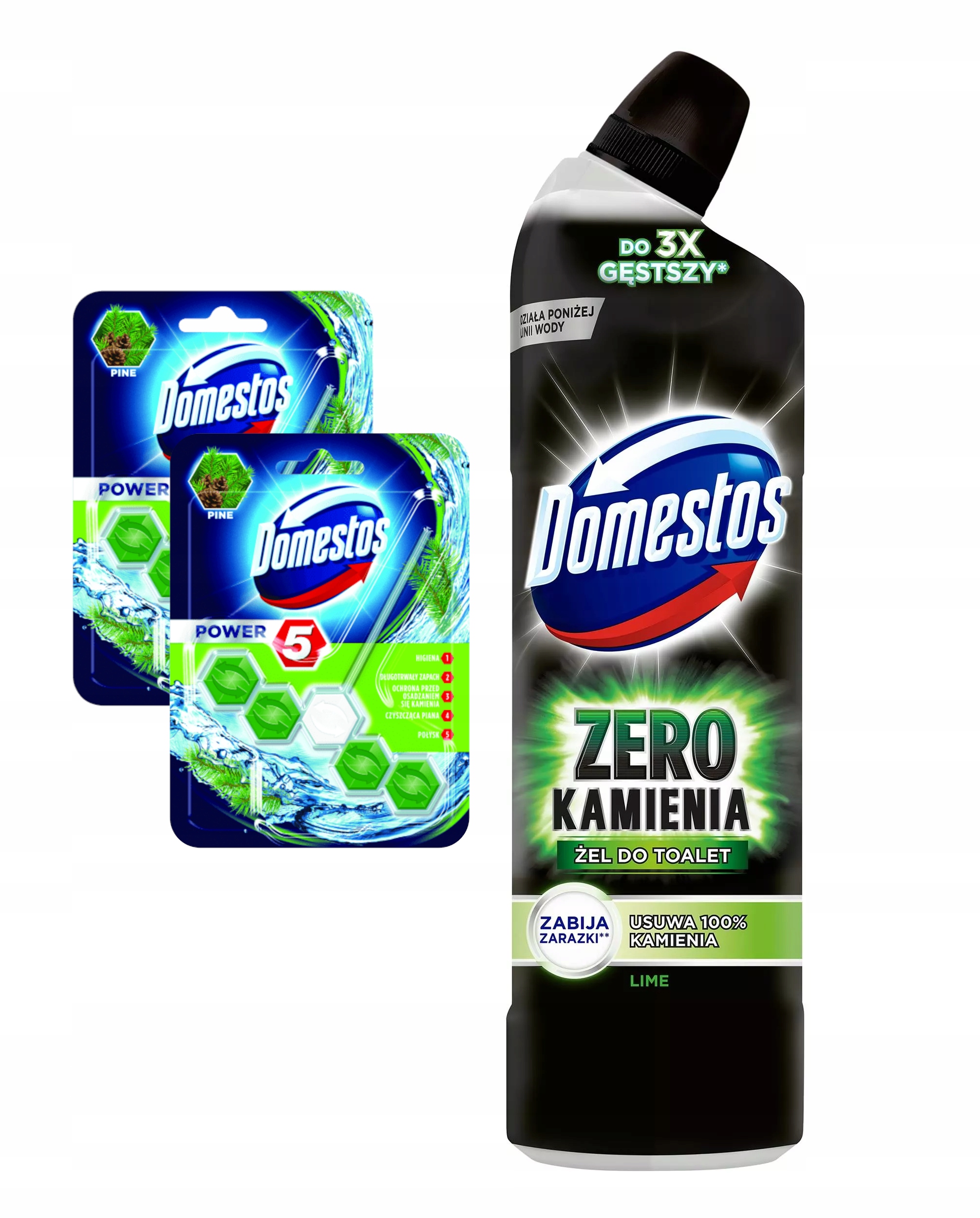 

Domestos Zero Kamienia Lime + zawieszka power5