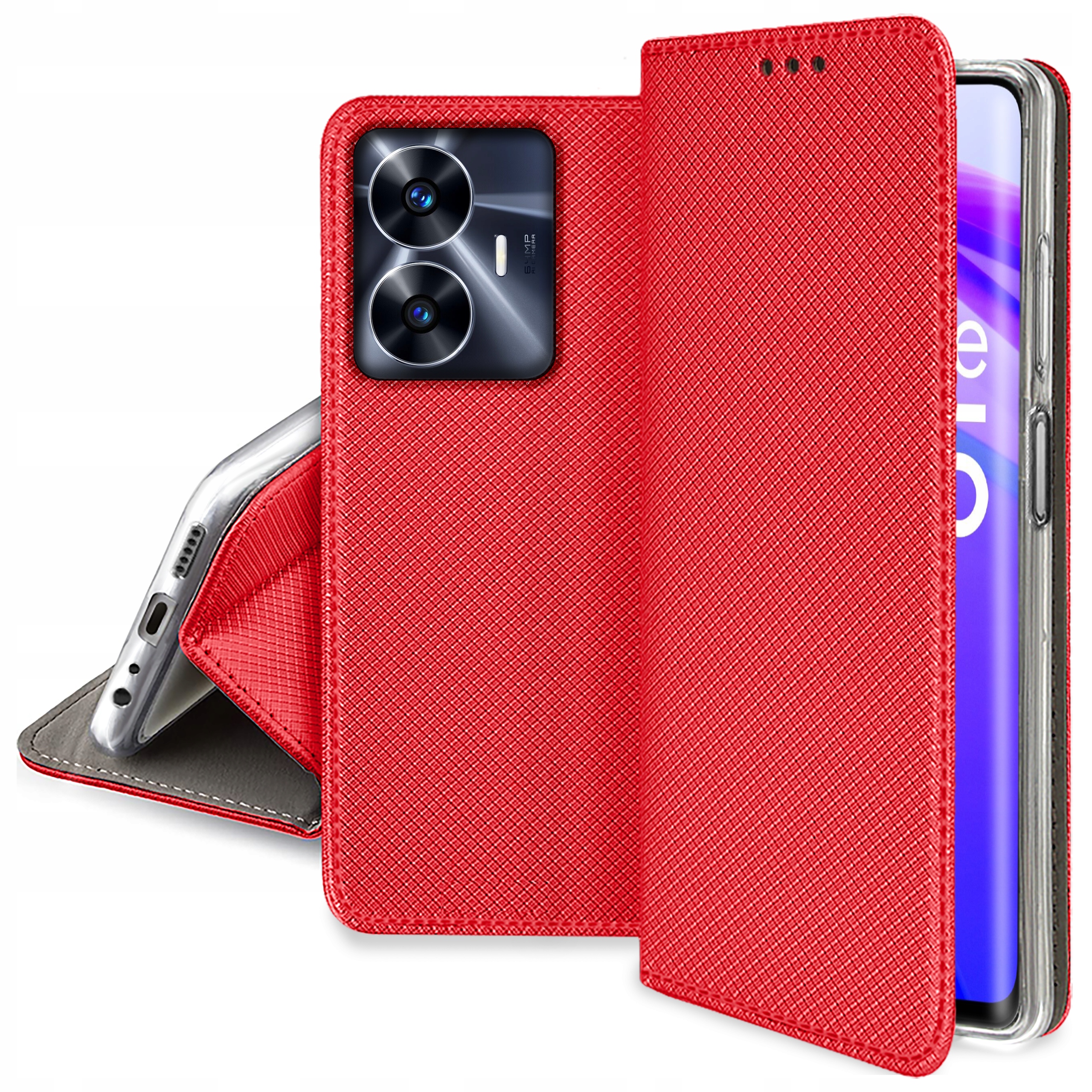 

Etui do Realme C55 Smart Magnet Case Szkło 9H