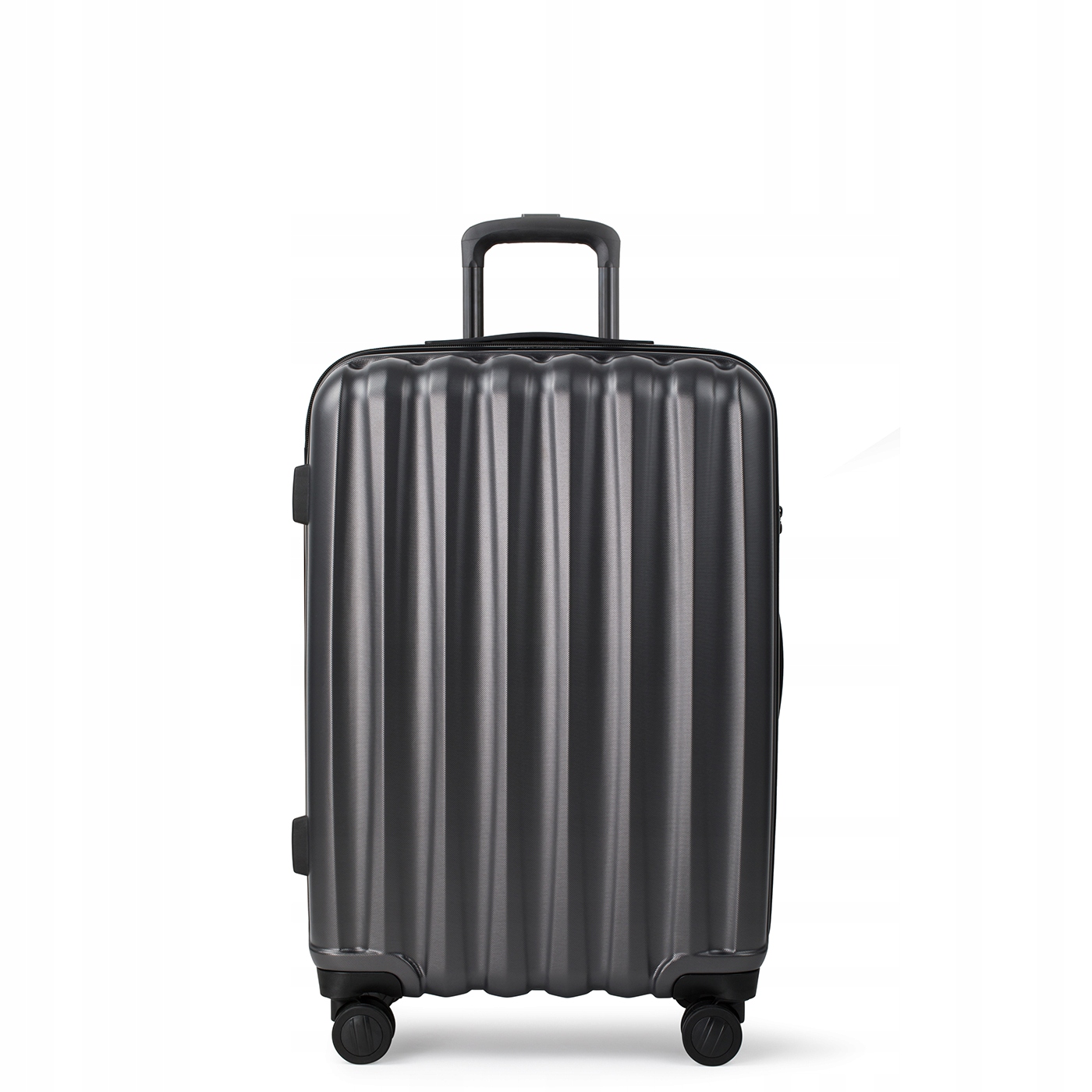 Średnia walizka antracytowa ze żłobieniem Pako Lorente 65,5x45,5x25,5