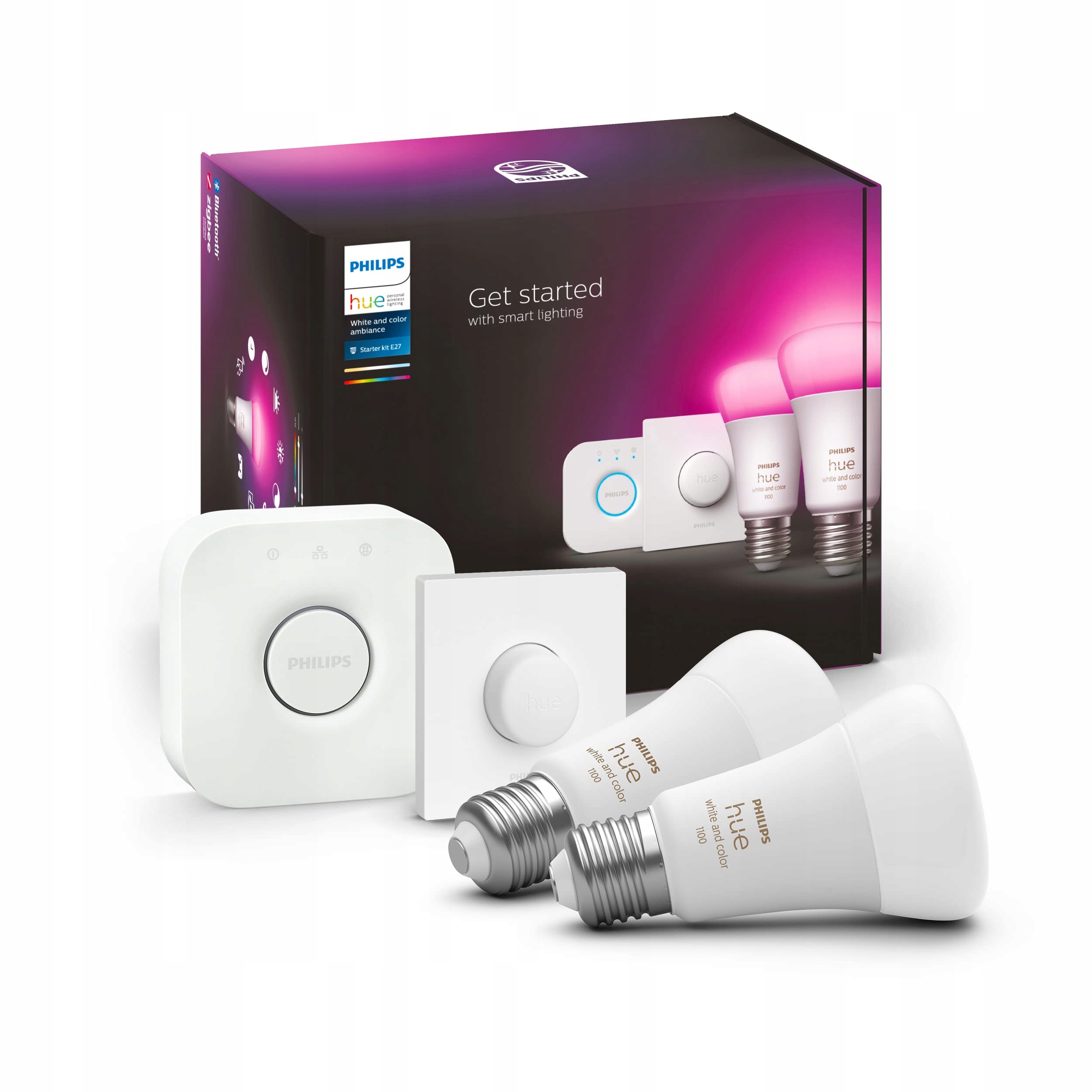 Philips Hue White and color ambiance Štartovacia sada E27