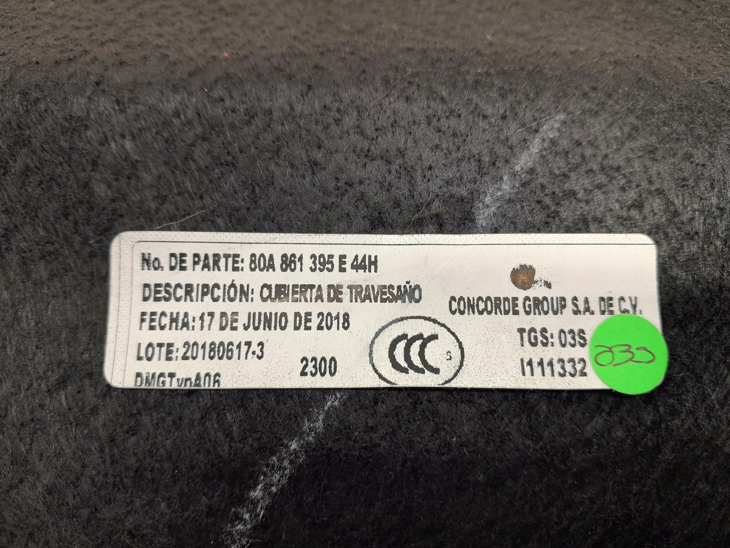 AUDI Q5 80A carpet mats 80A861395E