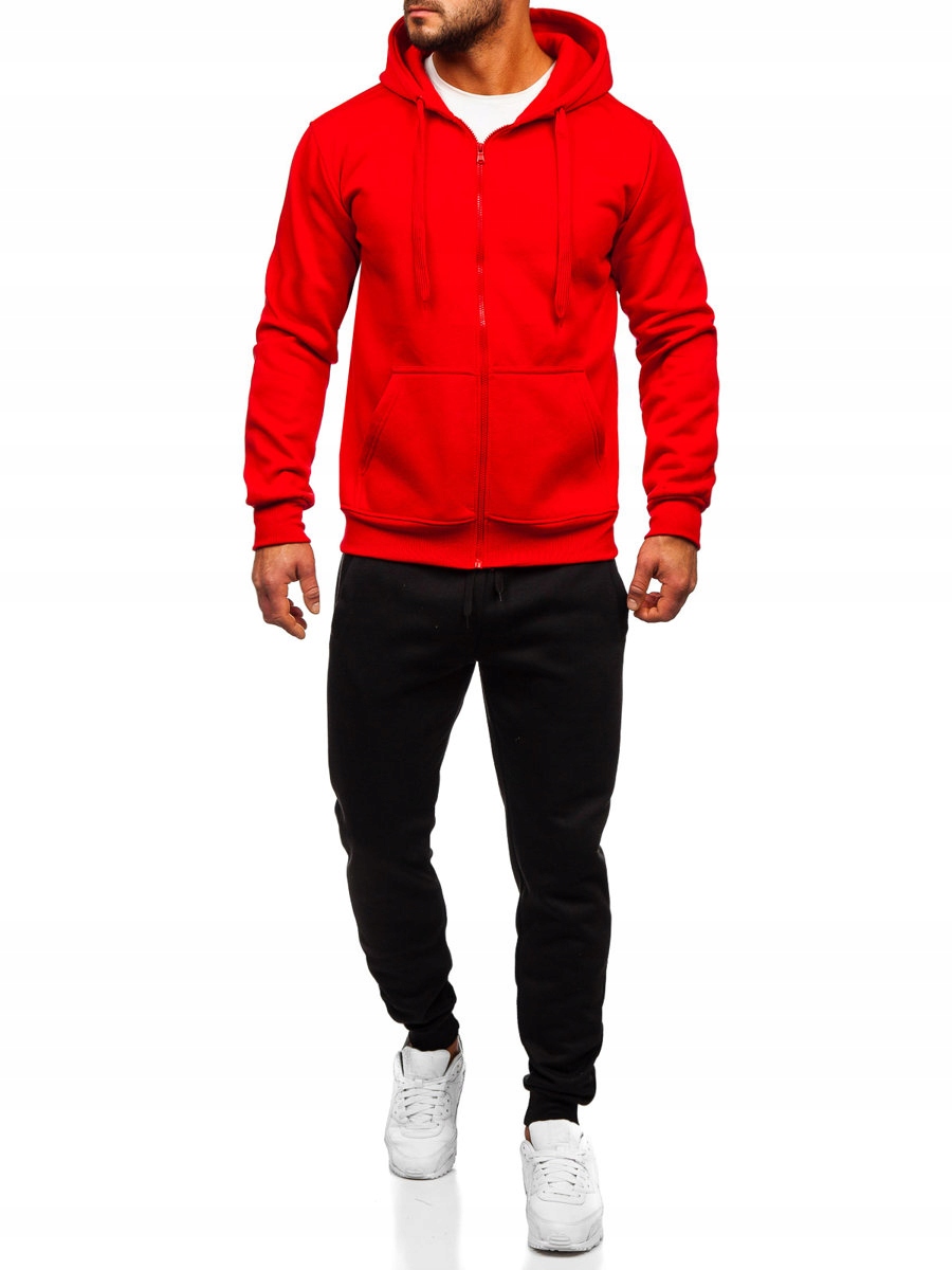 

Dres Męski Bluza Spodnie Czerwone D004 Denley_m