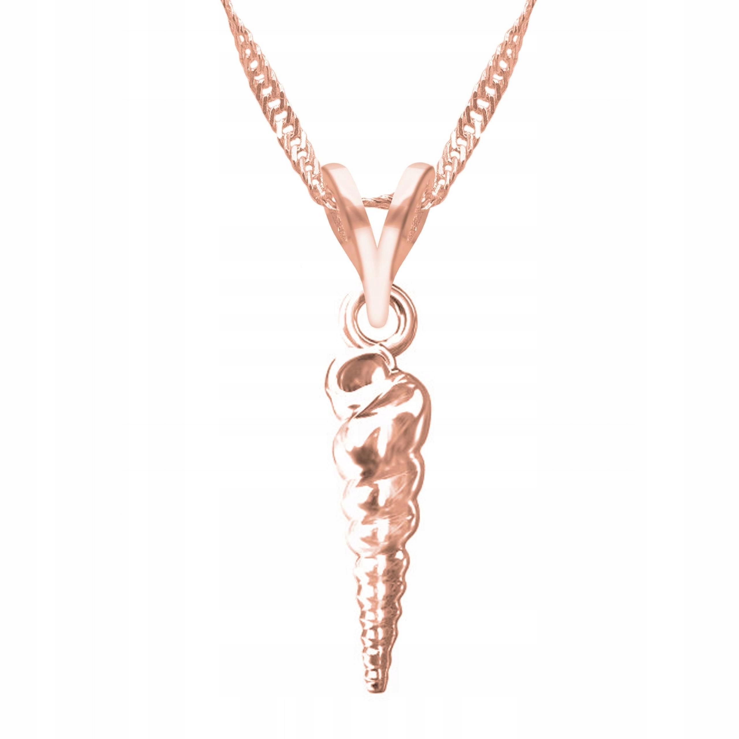 Pozlacený náhrdelník s mušličkou Ocean Poklad Pláž Muszla Seashell Stříbro 925