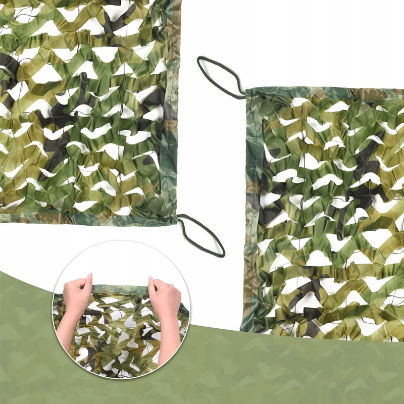 DWUWARSTWOWY SIATKA MASKUJĄCA WOJSKOWA OGRODOWA 4x5M US ARMY WOODLAND Marka inna