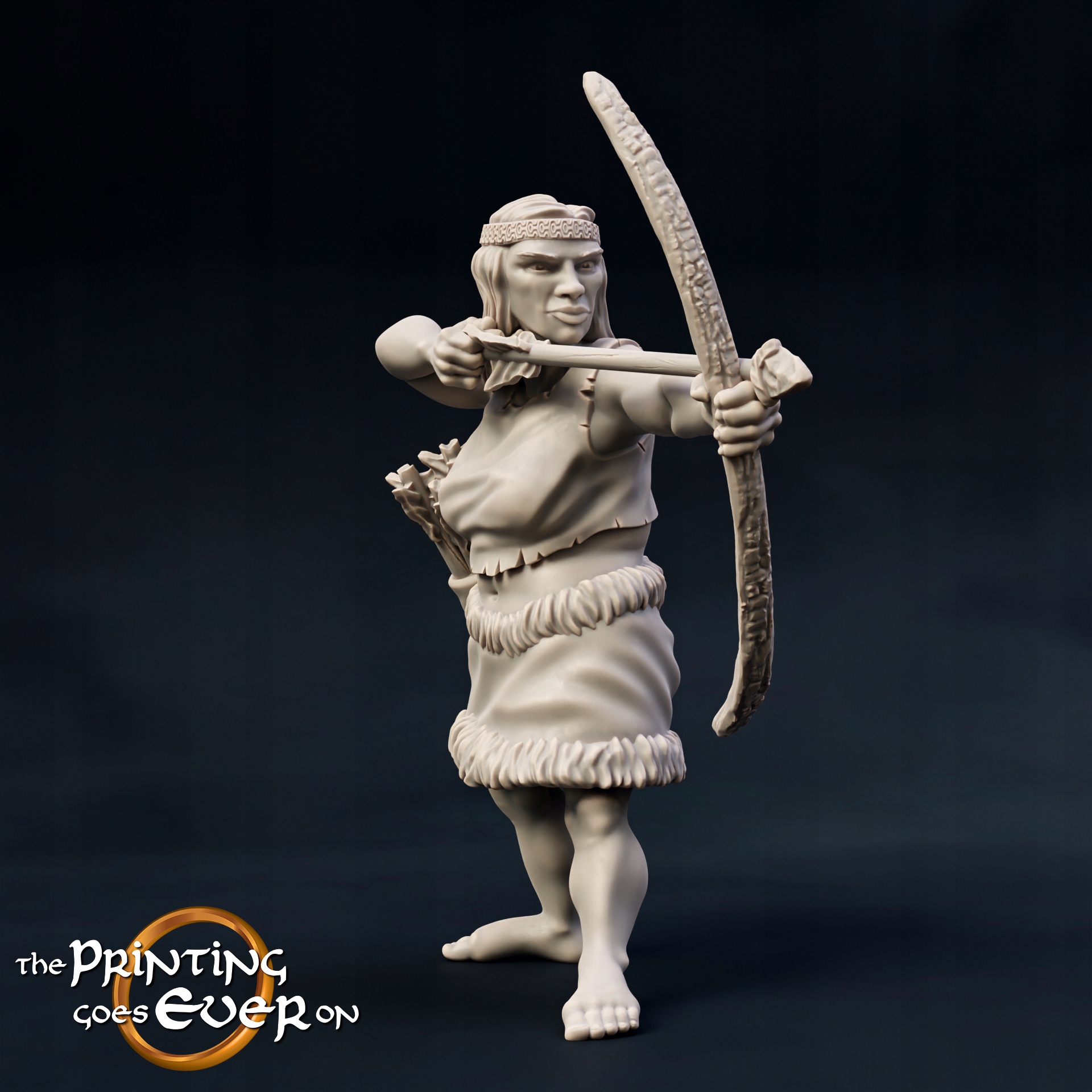 Woodwose Archer Model B The Printing Goes Ever On Rodzaj pojedyncza figurka