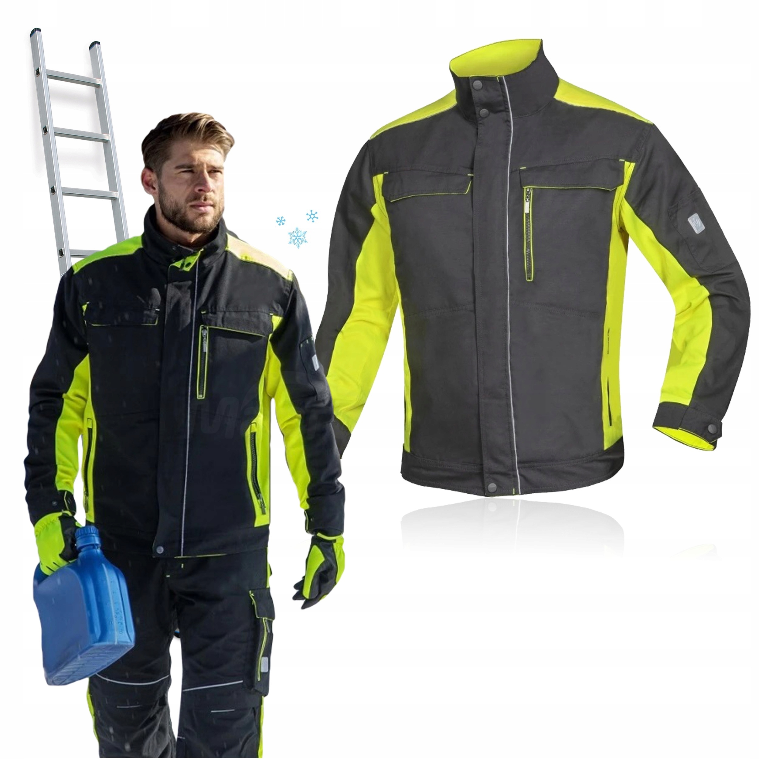 Mikina Zimní pracovní zateplená pánská výstražná bunda Ardon Neon Winter