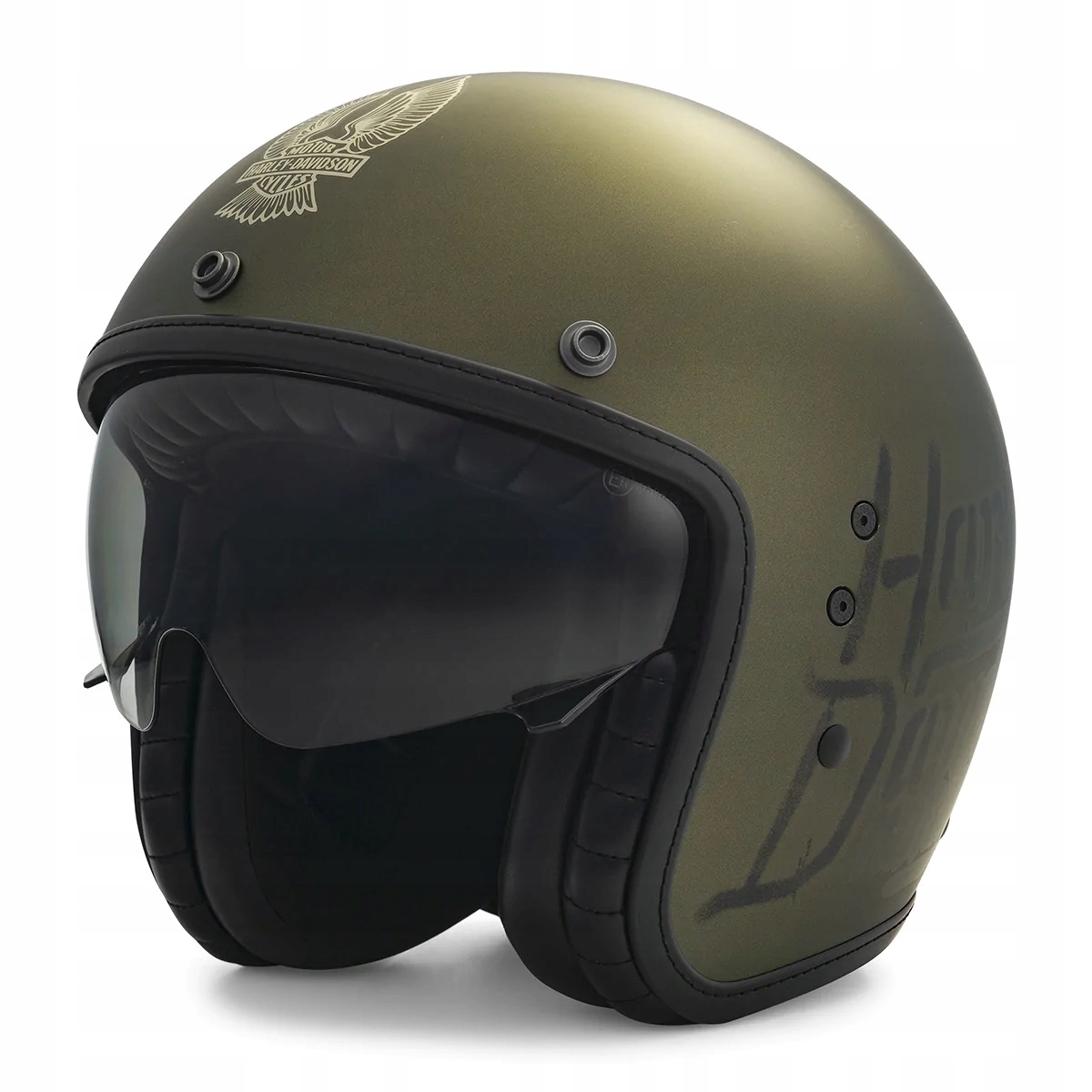 Kask Harley-Davidson 3/4 Surplus Green XXL Stan opakowania oryginalne