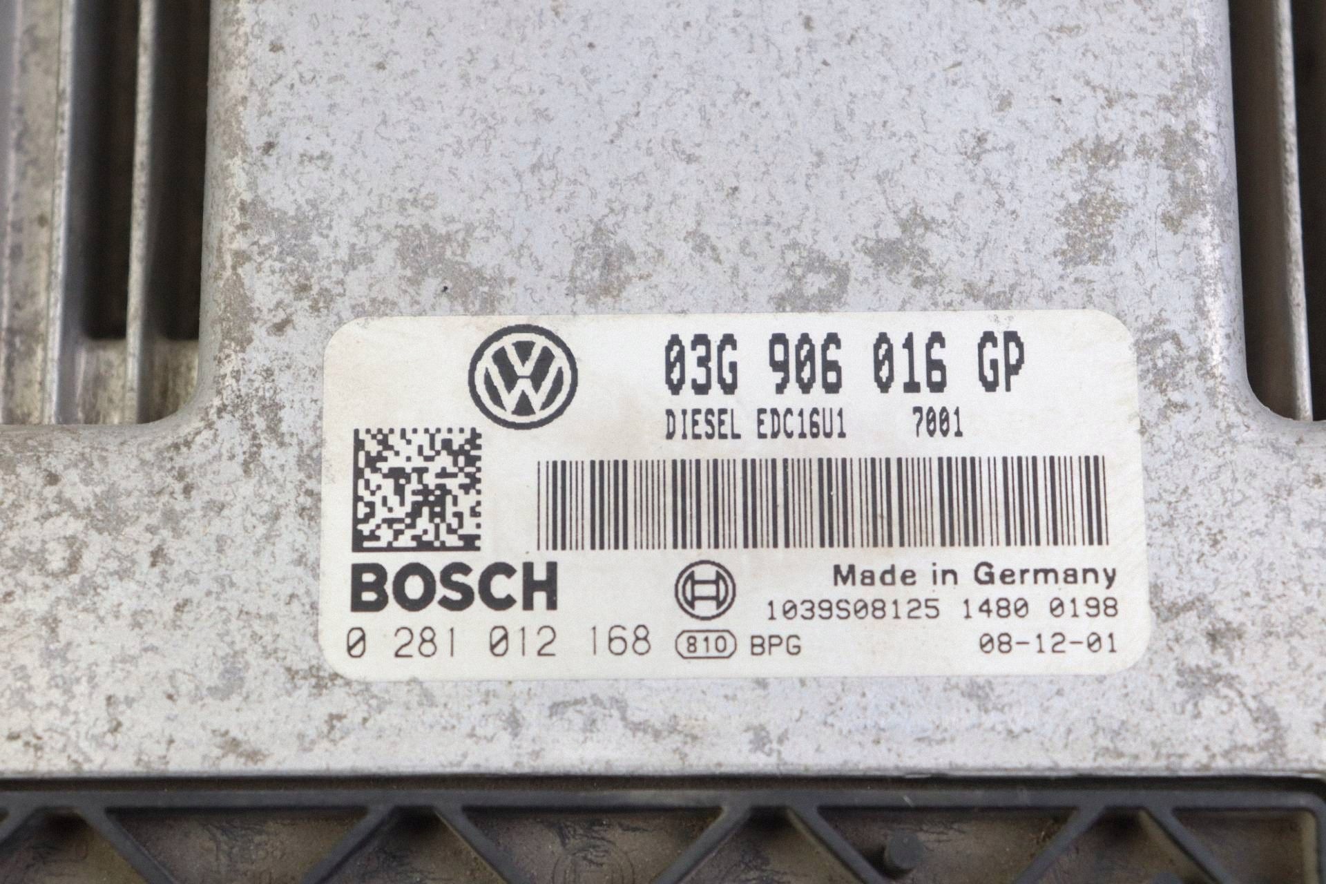 VW CADDY III module control unit of the engine 03G906016GP 0281012168