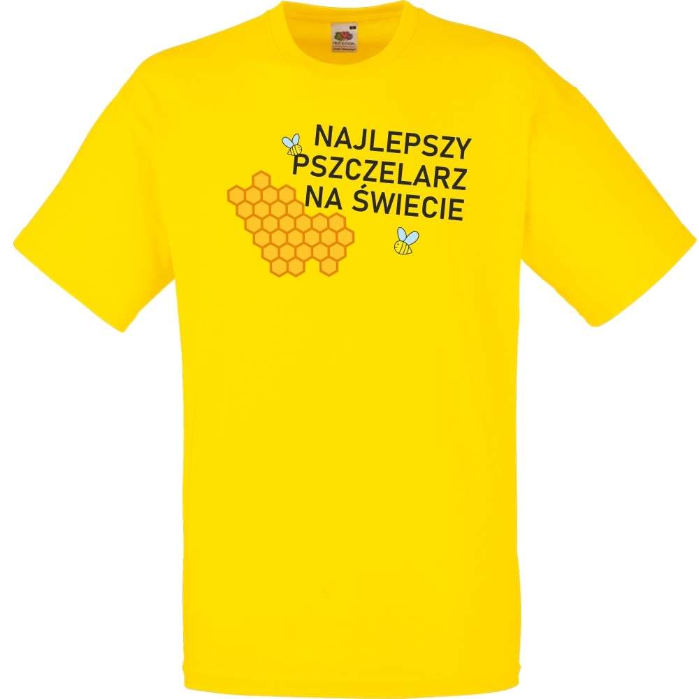 

Koszulka najlepszy pszczelarz L żółta jaskrawa