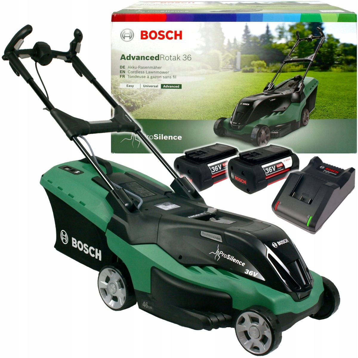 

Kosiarka 36V Advancedrotak 36-850 Bosch 2x6,0Ah