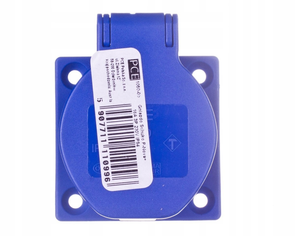 

Gniazdo tablicowe 10/16A 2P+Z Schuko 230V niebiesk