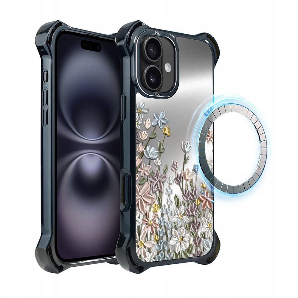 Pouzdro pro iPhone 16 Ibizu DropGuard Ultra s MagSafe, Jarní louka