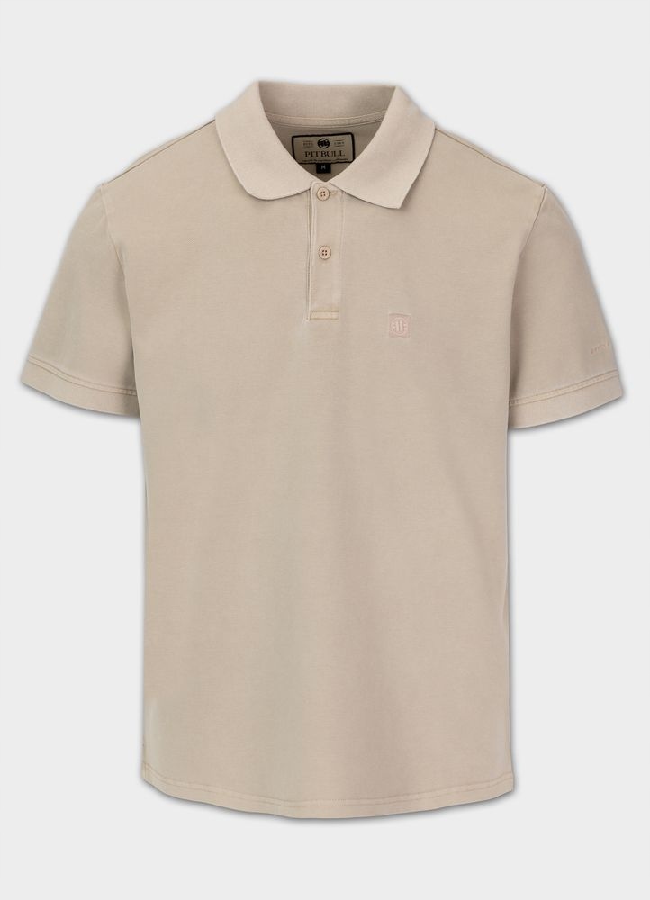 Pánské Polokošile Pitbull Polokošile Bavlna Denim Washed Pique Small Logo