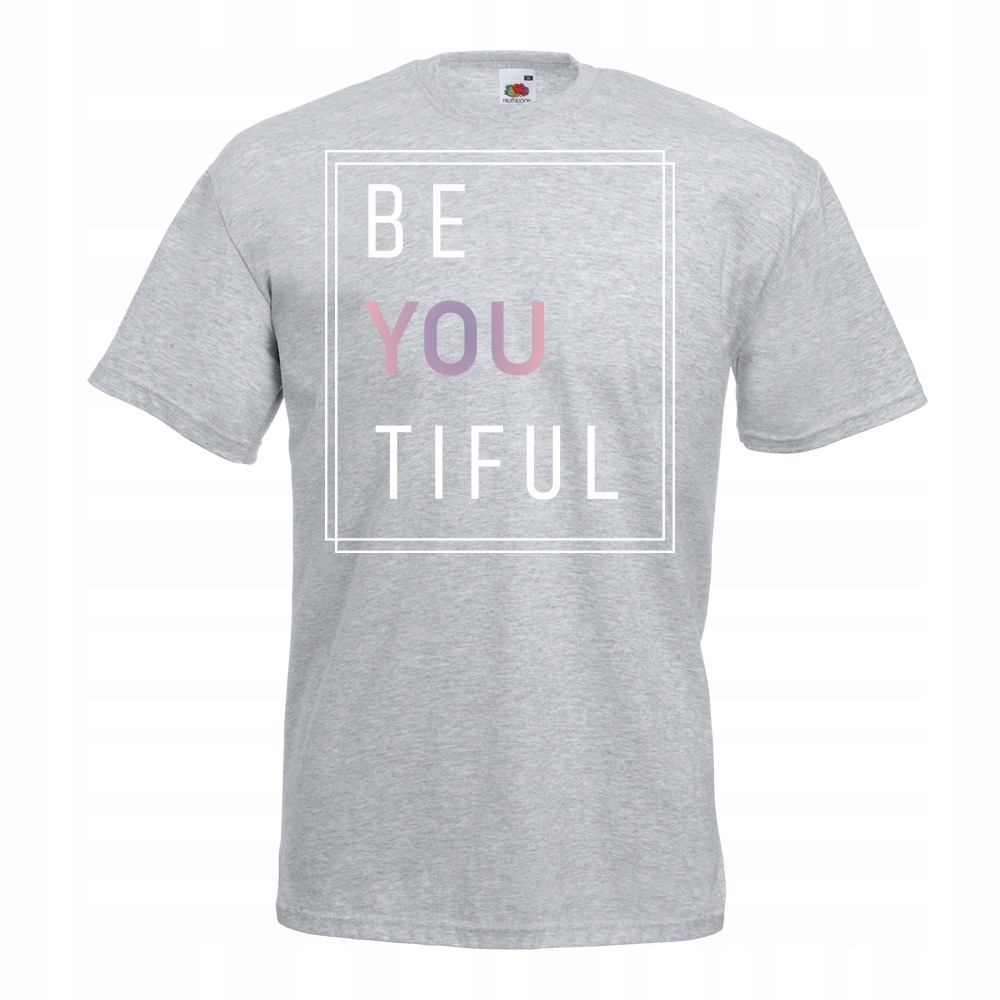 

Koszulka beyoutiful beautiful be you M szara