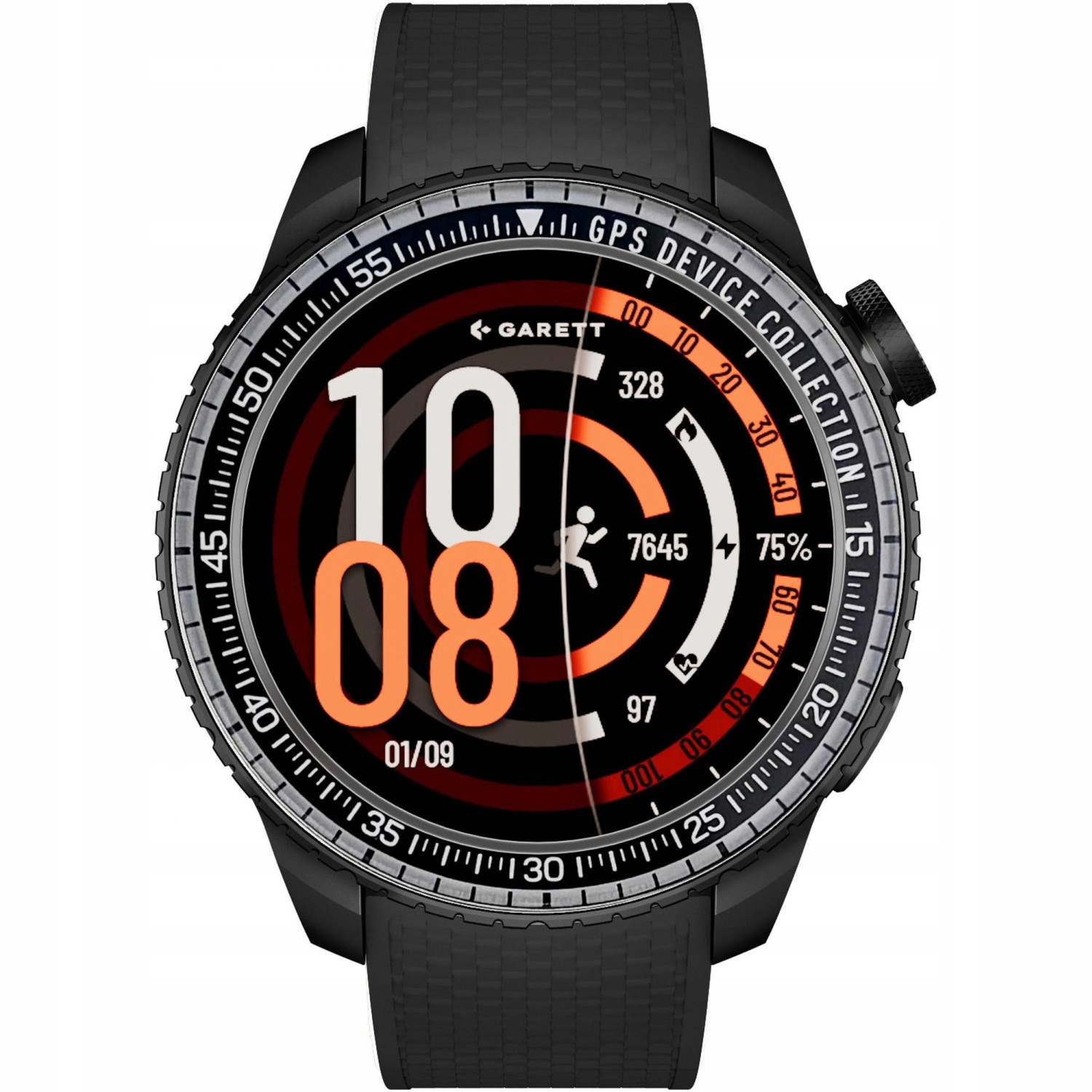 Hodinky Chytré Hodinky Pánské Garett 5904238487372 černé