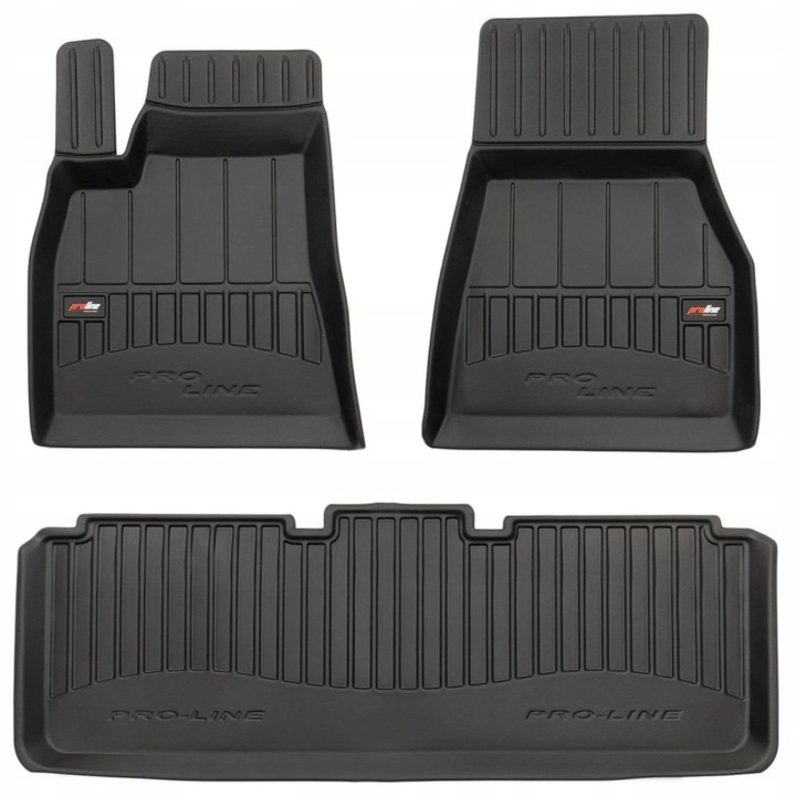 Gumové Koberce Do Auta Tesla S 2012-2021 Korytka 3D
