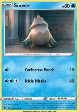 

Karty Pokemon (lor 042) Snover