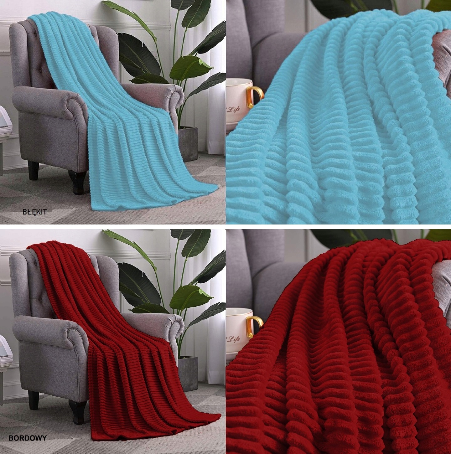 KOC TŁOCZONY NARZUTA NA ŁÓŻKO MIŁY 160x200 PREMIUM Długość 200 cm