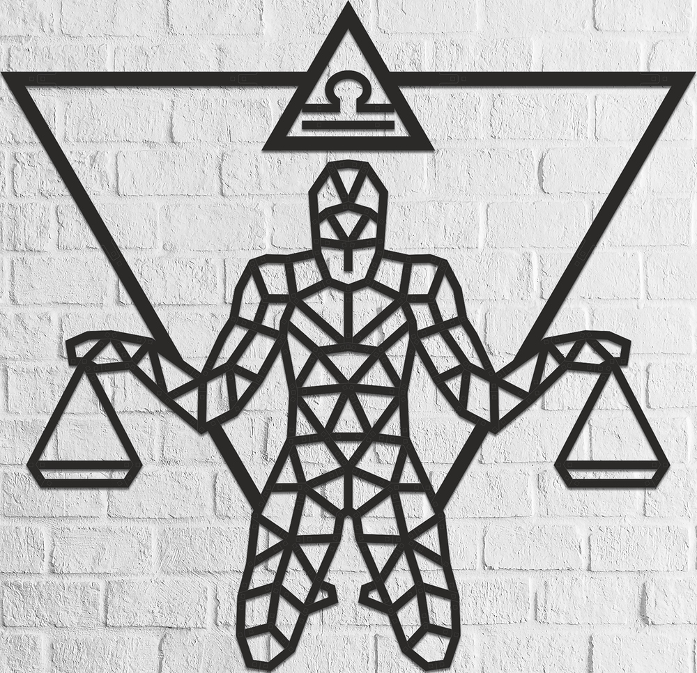 

Ewa Drewniane Puzzle 3D Dekoracja Ścienna Libra