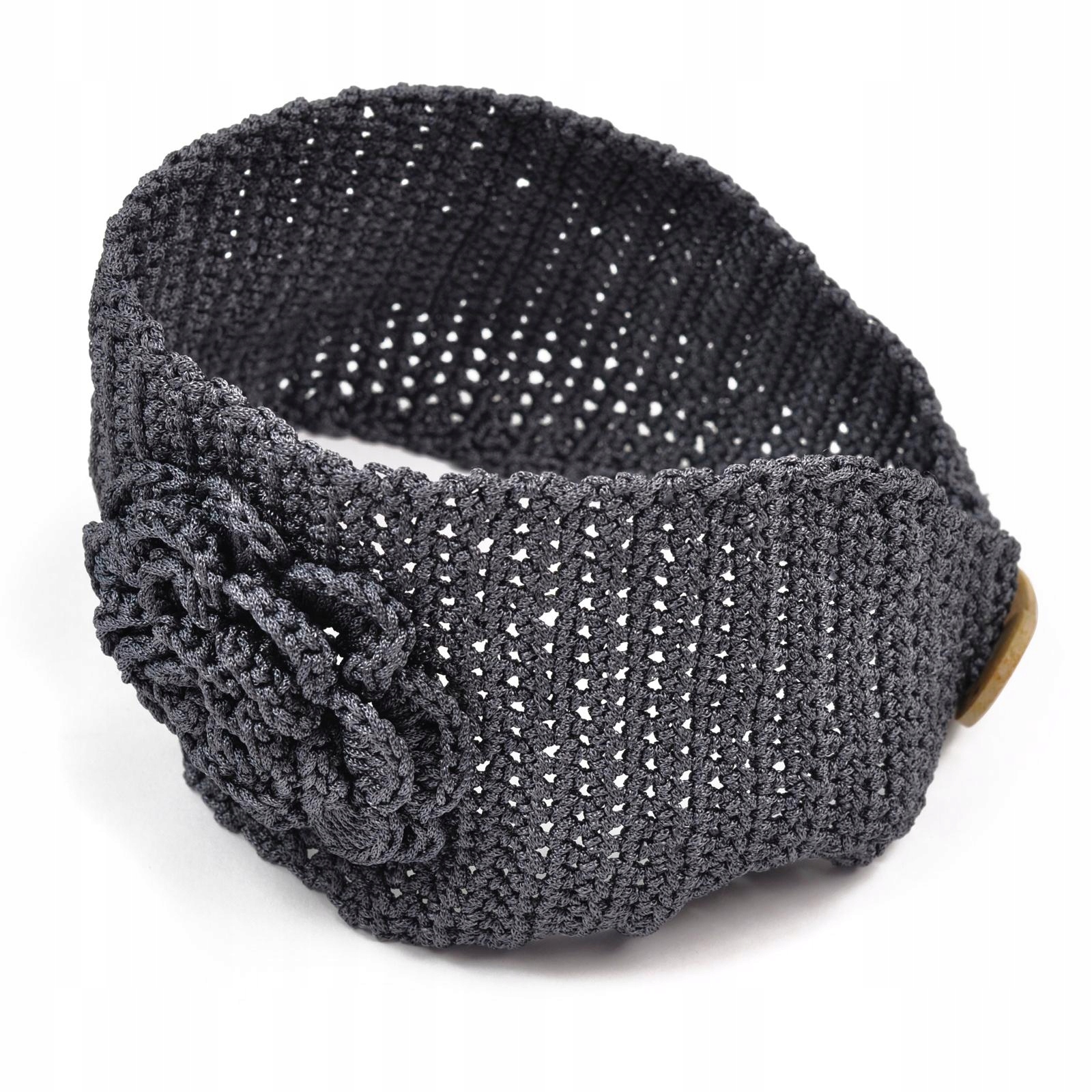 Szaleo śliczna OPASKA z różą cz1370-4 Wzór dominujący inny wzór