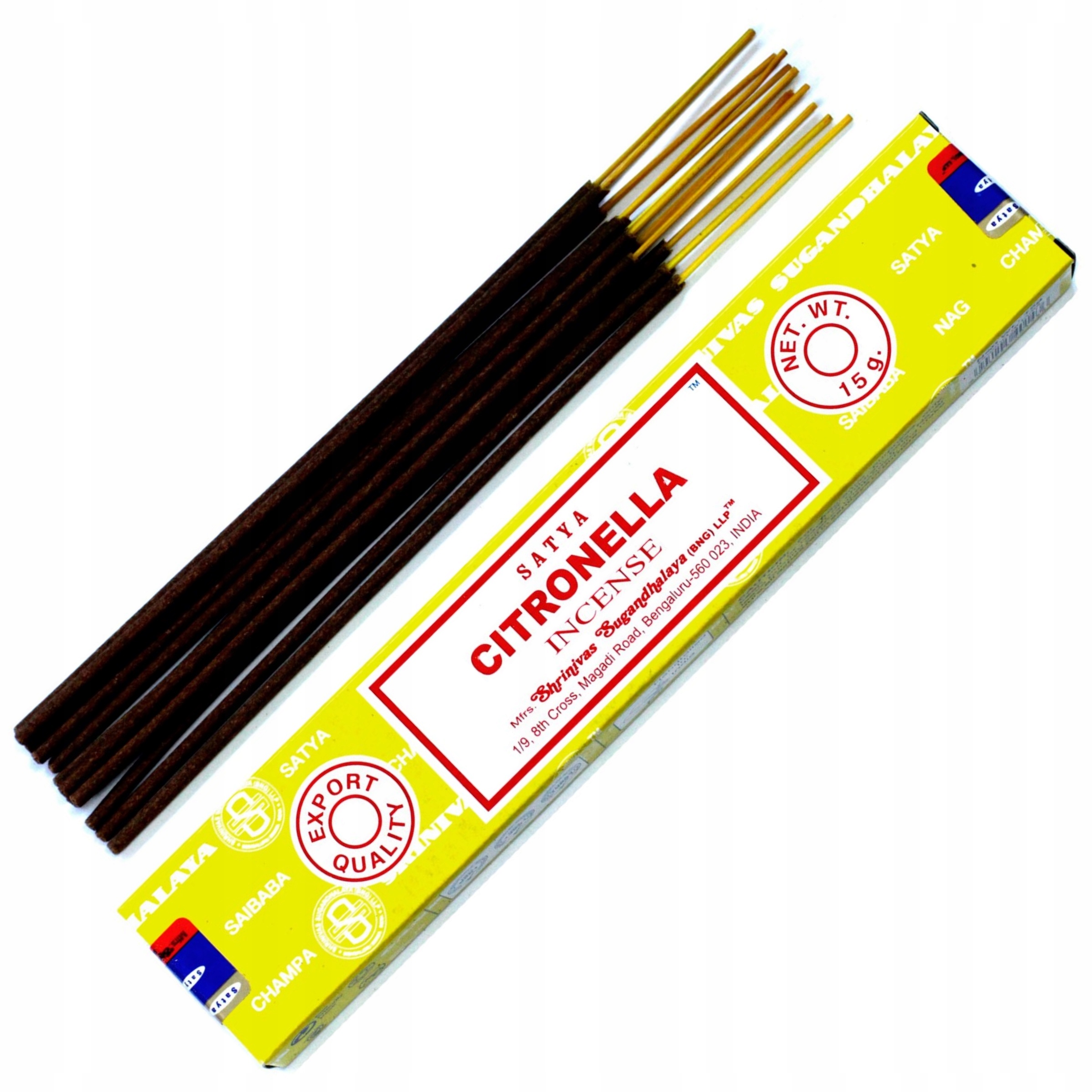 

Kadzidła kadzidełka Satya Citronella 15g