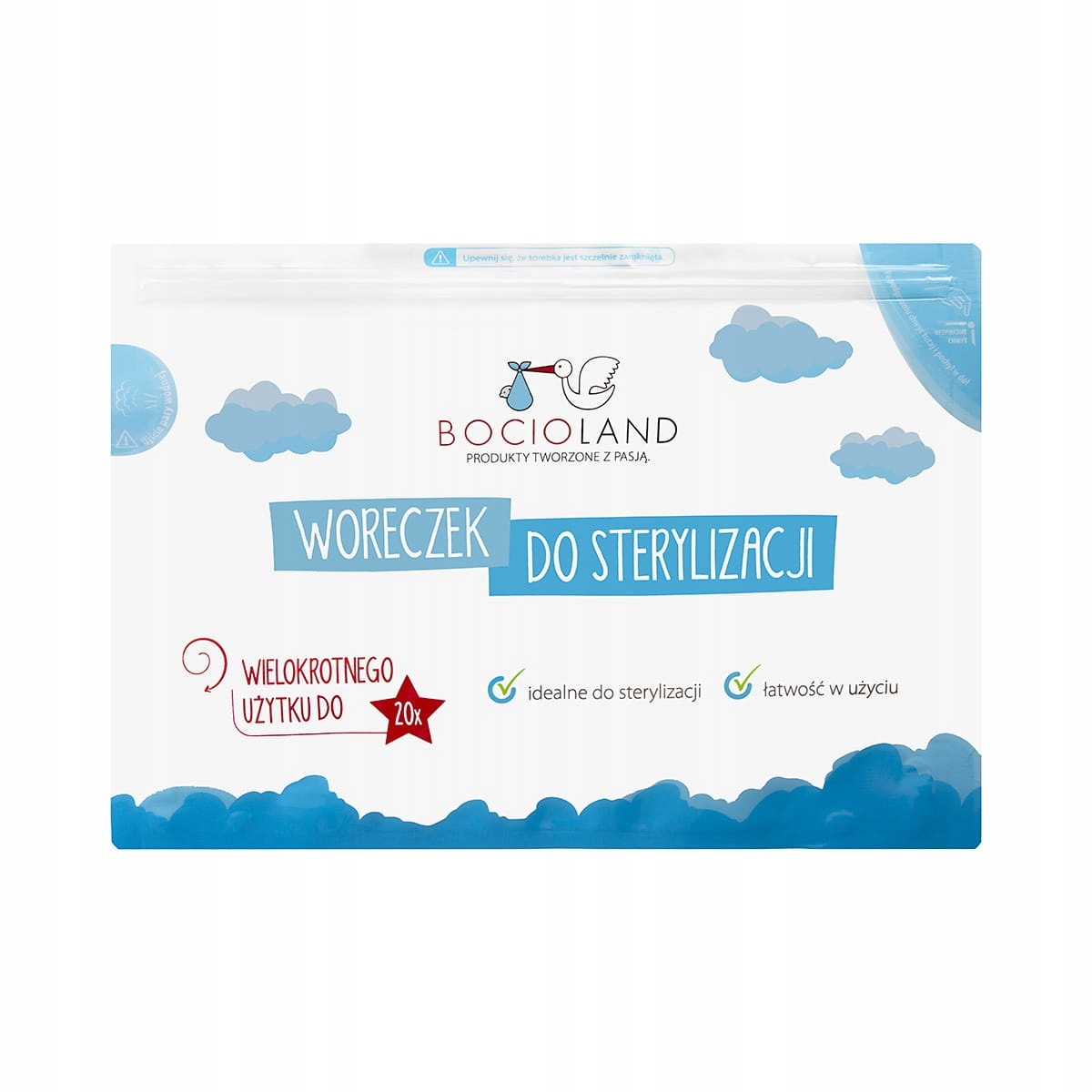 BOCIOLAND WORECZKI do sterylizacji w kuchence mikrofalowej Producent wyrobu medycznego Bocioland
