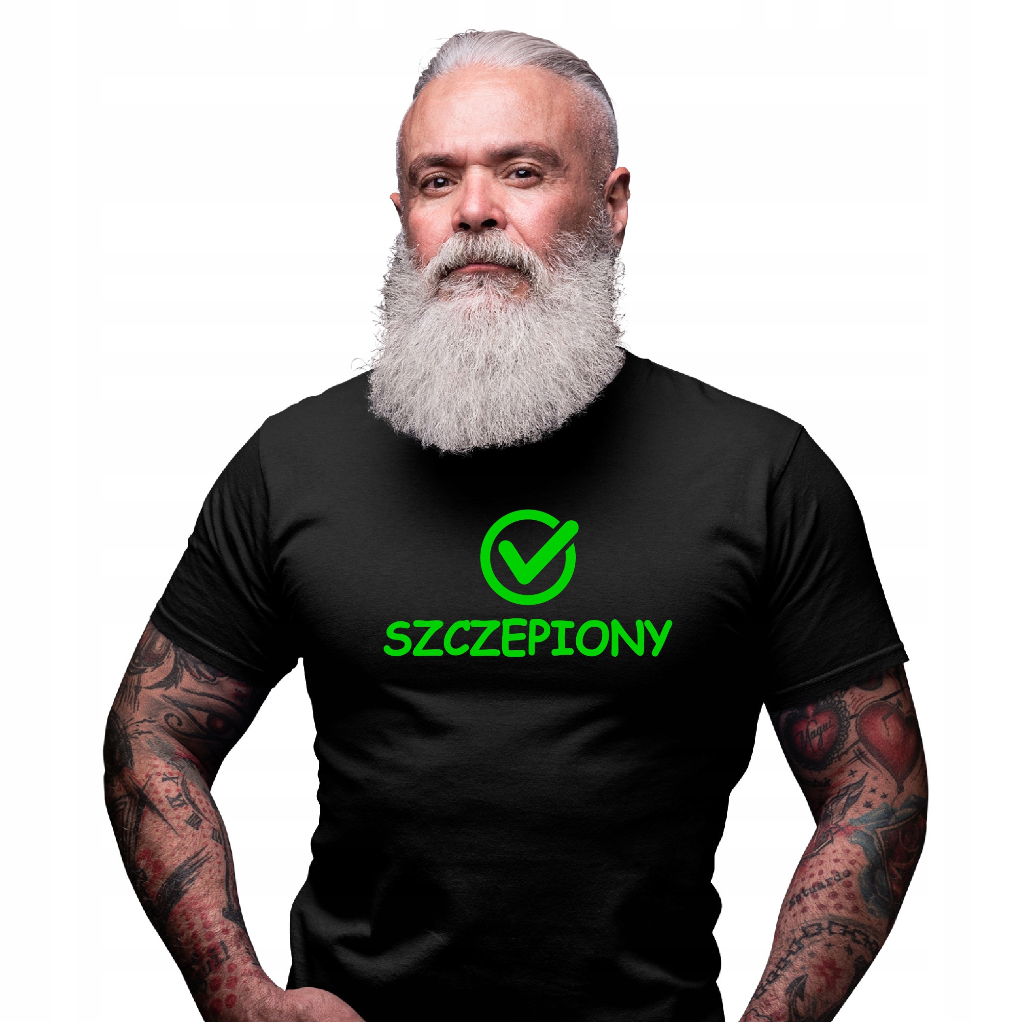 

Koszulka Bluzka Tshirt Zaszczepiona Szczepienia