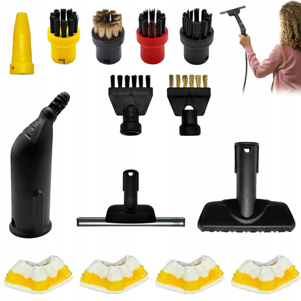 14ks Sada Příslušenství K Parníkům Karcher Sc 1 2 3 4 5, nové kartáče