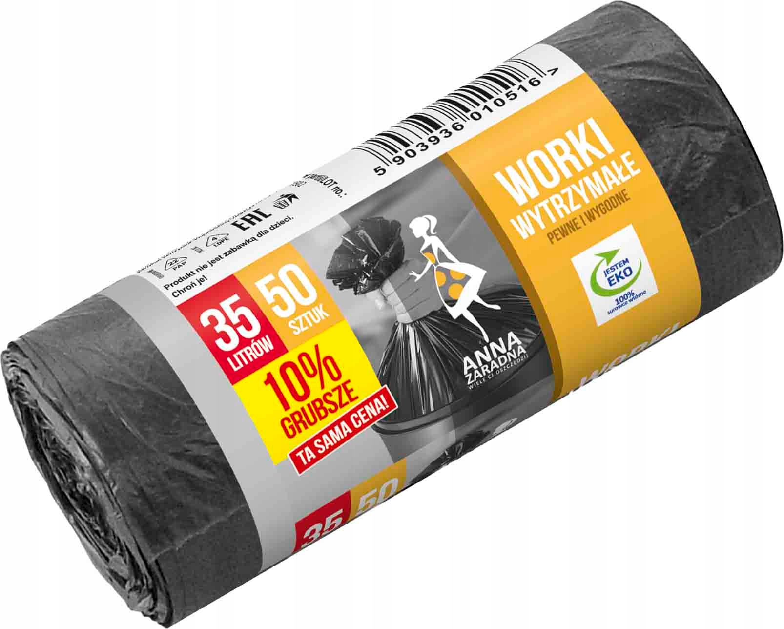 

Worki Na Śmieci *az* 35 L ' 50 szt. Wytrzymałe
