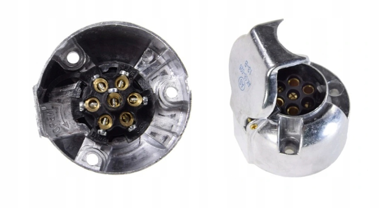 

Gniazdo Elektryczne 7-BIEGUNOWE Przyczepy Metalowe