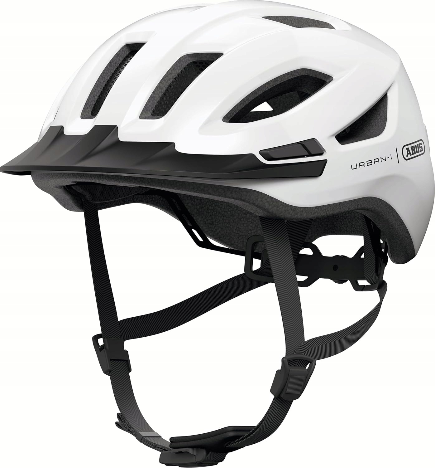 Abus Urban-I 4.05 Kask Rowerowy z Lampką Led L 57-61 cm Biały