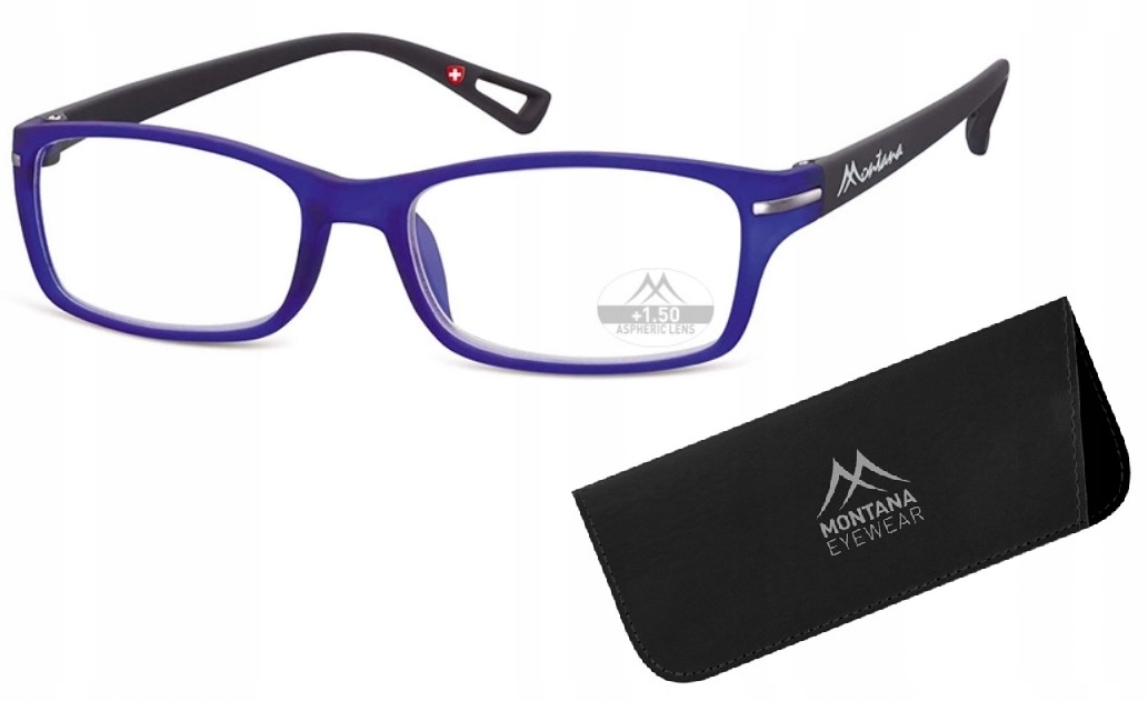 

Okulary do czytania korekcyjne plusy etui Montana