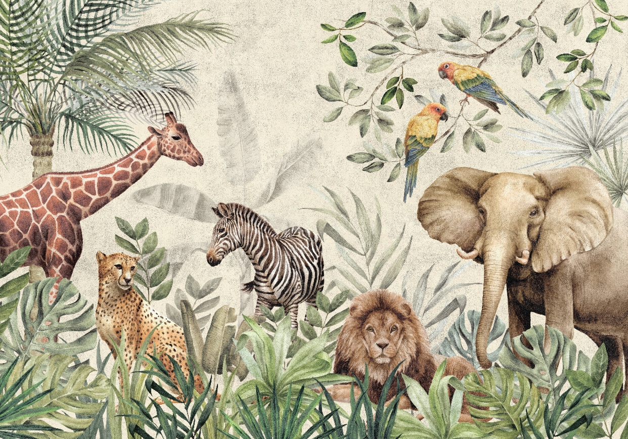 Fototapeta Zvieratá džungle 400x280 cm vliesová 230 g