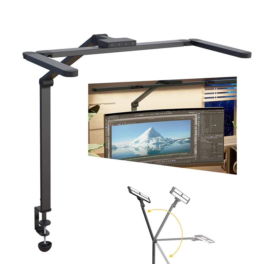Led stolová lampa na stôl bez tieňa Diaľkový Ovládač