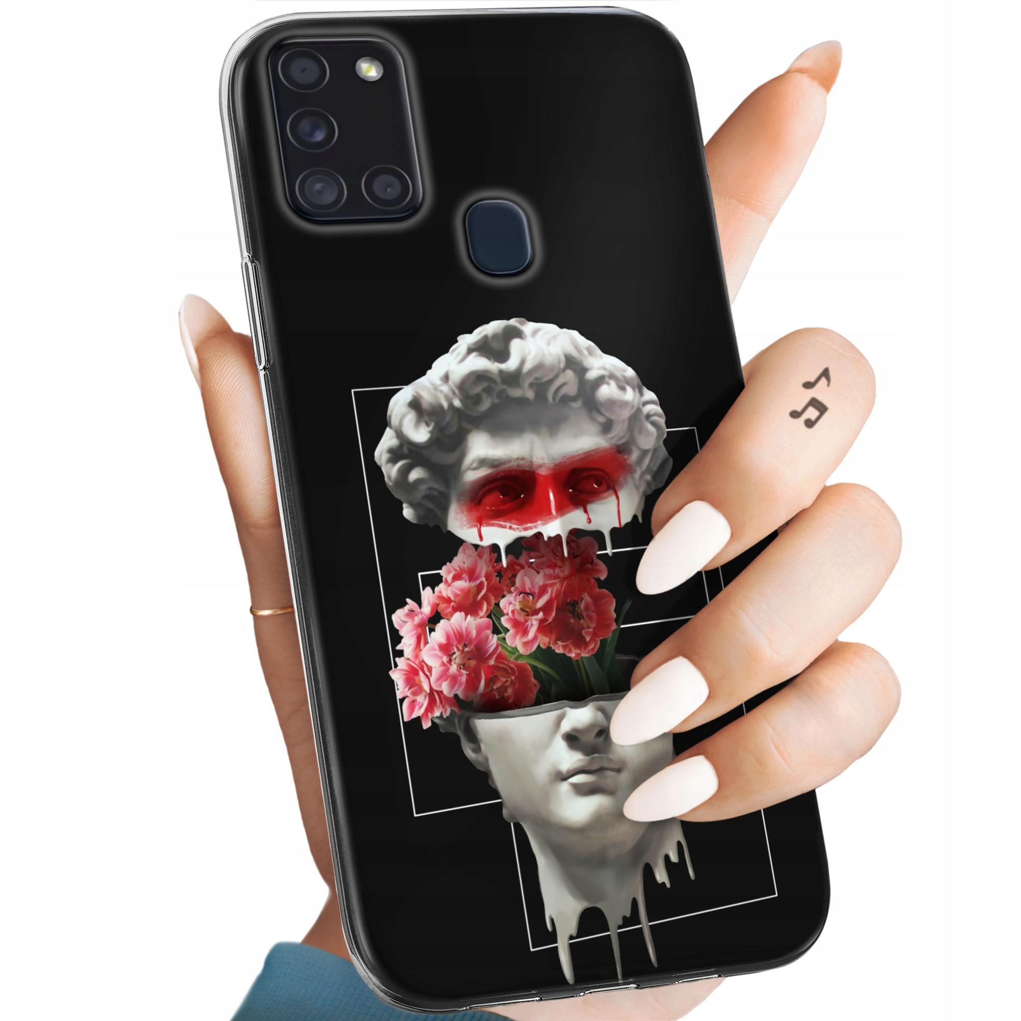 Etui Do Samsung Galaxy A21S Klasyka Classic Rzeźba Obudowa Pokrowiec