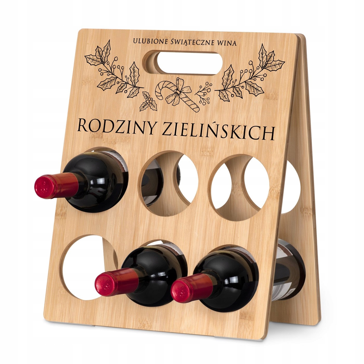 

Stojak Na Wino Alkohol Na Święta Nadruk