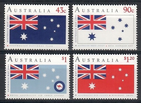 Australia 1991 Mi 1233-1236 Czyste **
