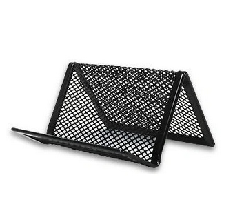 PRZYBORNIK METALOWY WIZYTOWNIK CZARNY FORPUS