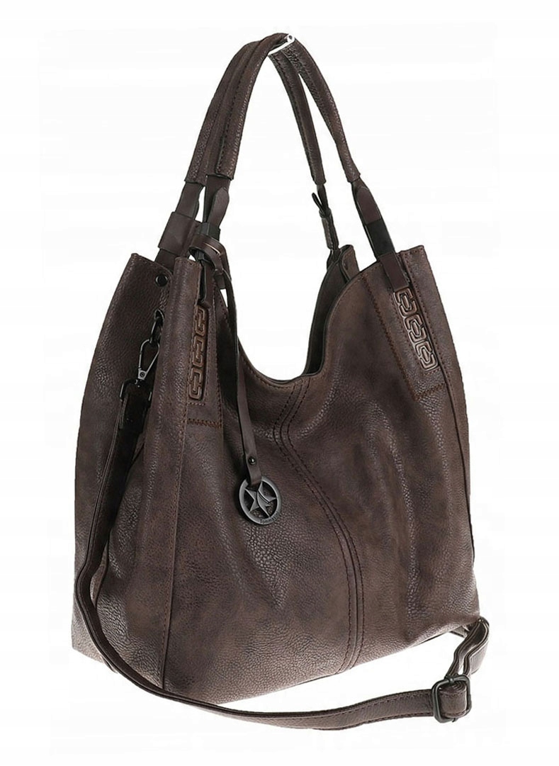 Tommasini Dámská taška přes rameno Velká nákupní taška Shopper Taška 2692 Čokoládová