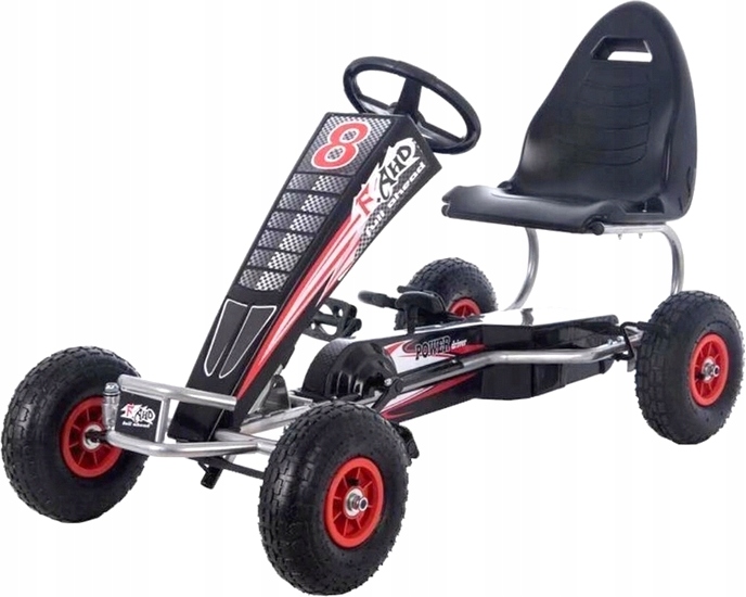 GOKART NA PEDAŁY POMPOWANE KOŁA OBC. 60kg Marka bez marki