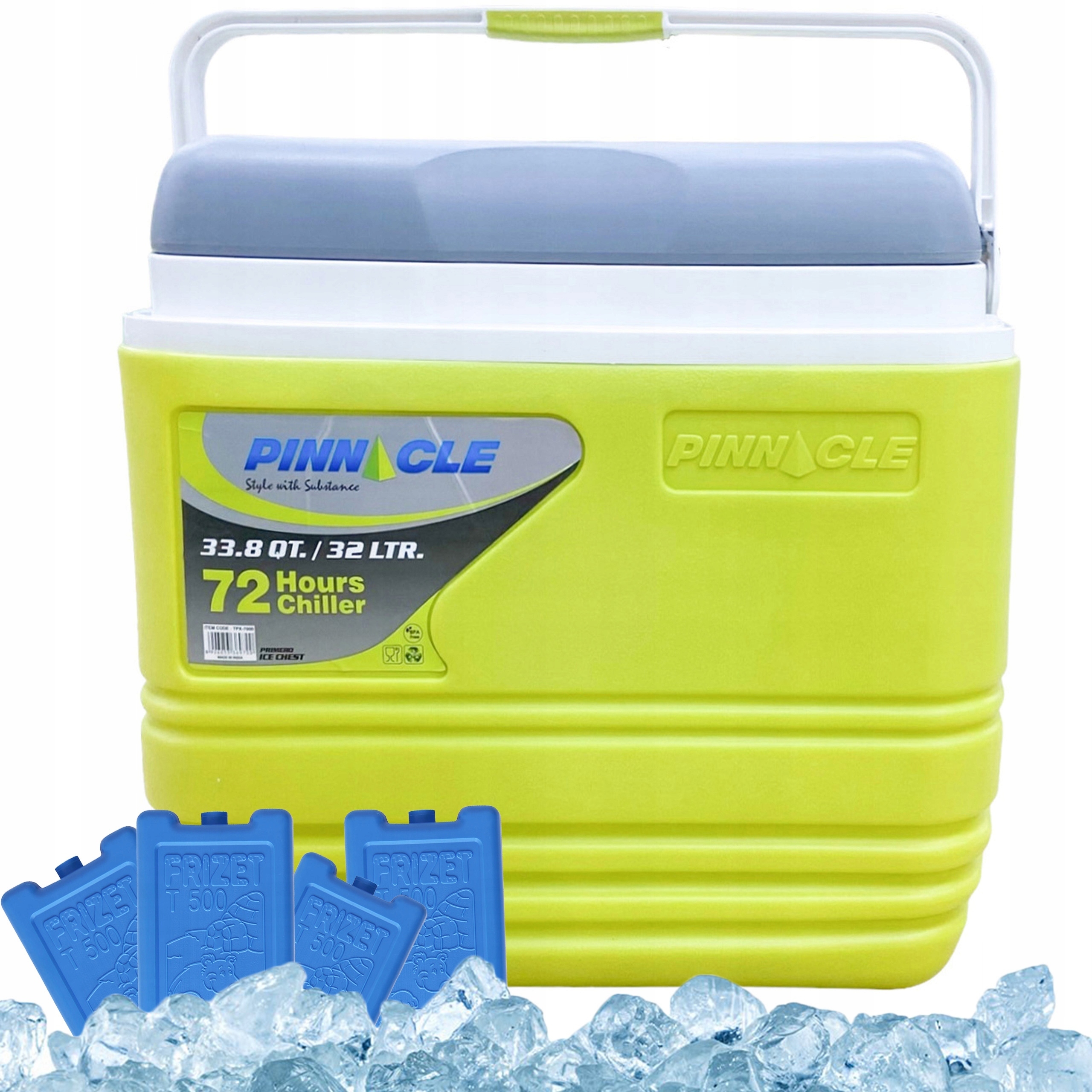 Sada turistická lednička Pinnacle TPX7000 32L zelená 4 náplně 500 ml