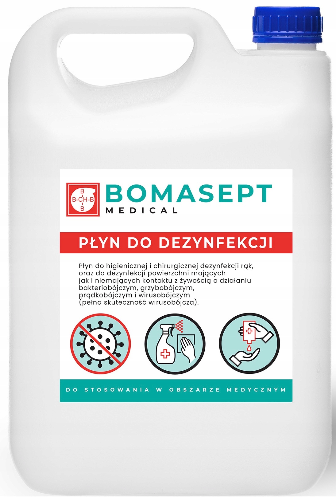 

Płyn Do Dezynfekcji Rąk 5L Alkoholowy >70%